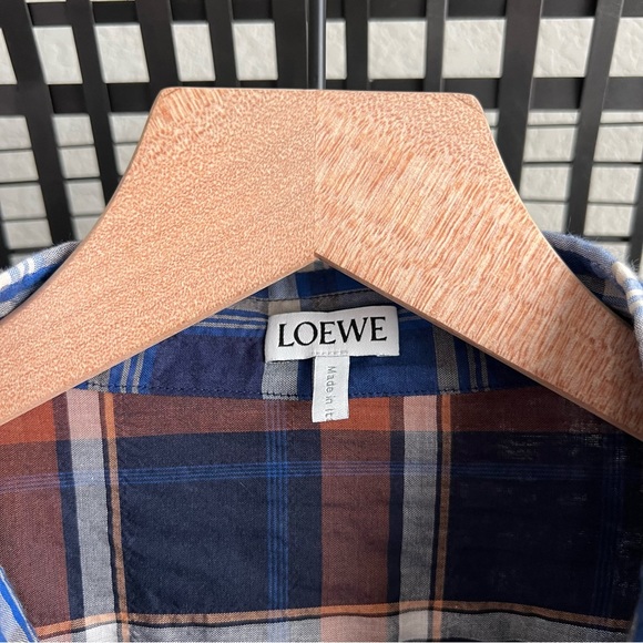 Loewe anagram plaid button down shirt - Picture 7 of 12